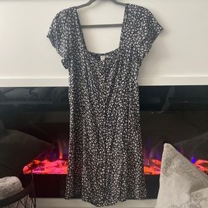 American Eagle Black Floral Dress